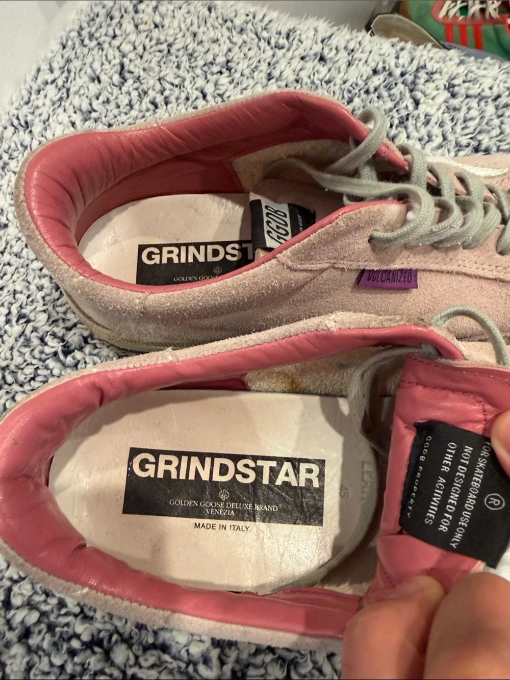 Golden Goose Grindstar sneakers, special edition, pink suede, good condition